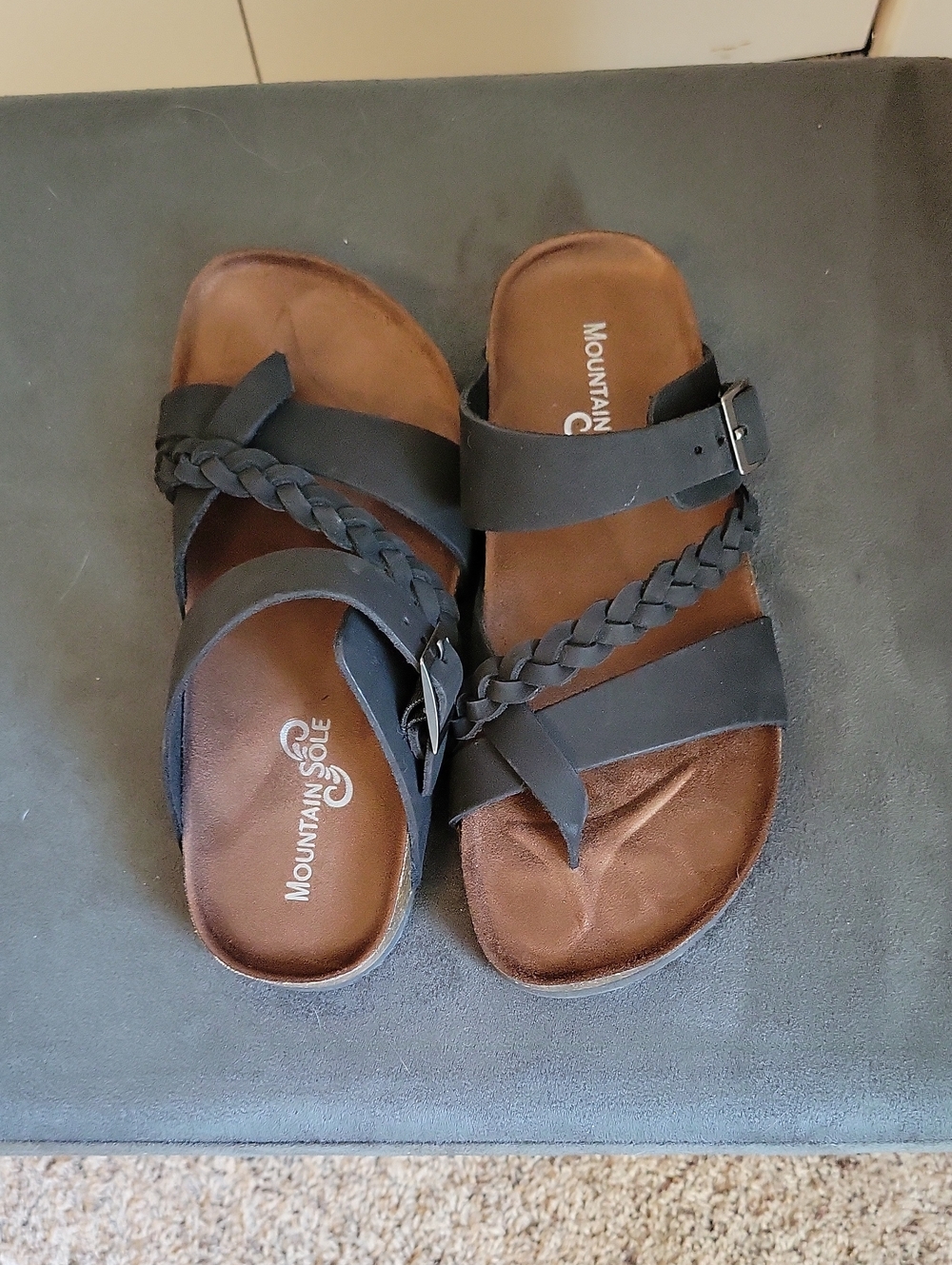 Toe Ring Sandals Genuine Leather Upper